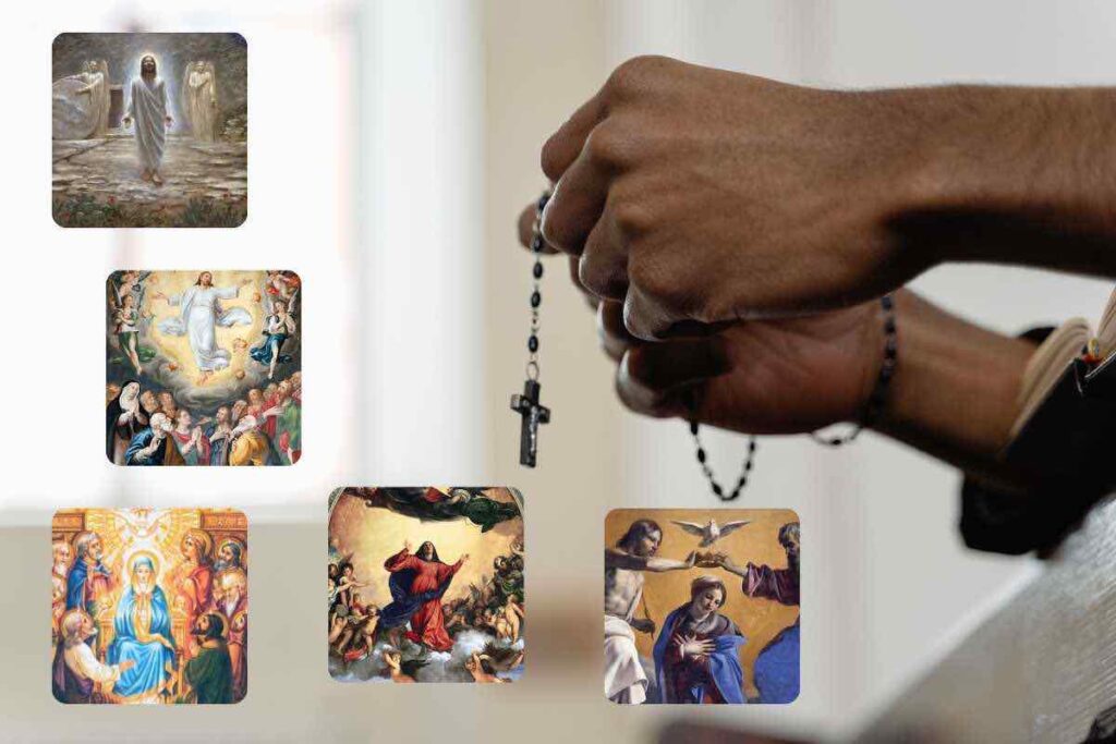 I Misteri Gloriosi Del Santo Rosario Composizione del Rosario: Misteri Gloriosi, eventi e significato