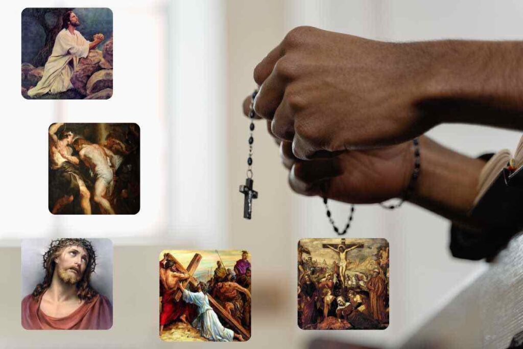 Composizione del Rosario: Misteri Dolorosi, eventi e significato