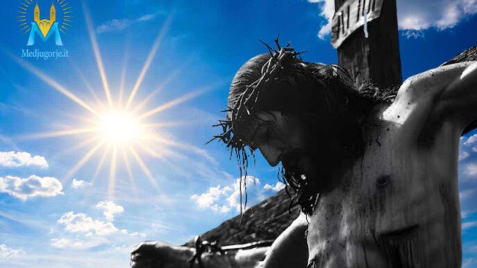 parole di Gesù: "Ma io vi dico: amate i vostri nemici e pregate per quelli che vi perseguitano"