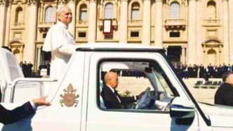 Leone XiV e la sua papamobile