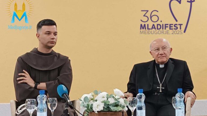A presentare il programma saranno l’arcivescovo Aldo Cavalli, visitatore apostolico con ruolo speciale per la parrocchia di Medjugorje, e fra Zvonimir Pavičić, parroco del luogo