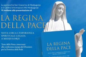 A prendere la parola durante la presentazione saranno l’arcivescovo Aldo Cavalli, Visitatore Apostolico con incarico speciale per la parrocchia di Medjugorje, fra Zvonimir Pavičić, parroco di San Giacomo Apostolo, e suor Valerija Kovač