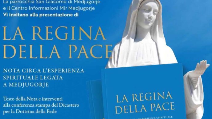 A prendere la parola durante la presentazione saranno l’arcivescovo Aldo Cavalli, Visitatore Apostolico con incarico speciale per la parrocchia di Medjugorje, fra Zvonimir Pavičić, parroco di San Giacomo Apostolo, e suor Valerija Kovač