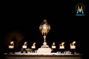 L’adorazione eucaristica, spesso fraintesa come un esercizio di devozione per i “più pii”, è in realtà una sorgente di grazia che rigenera la vita spirituale