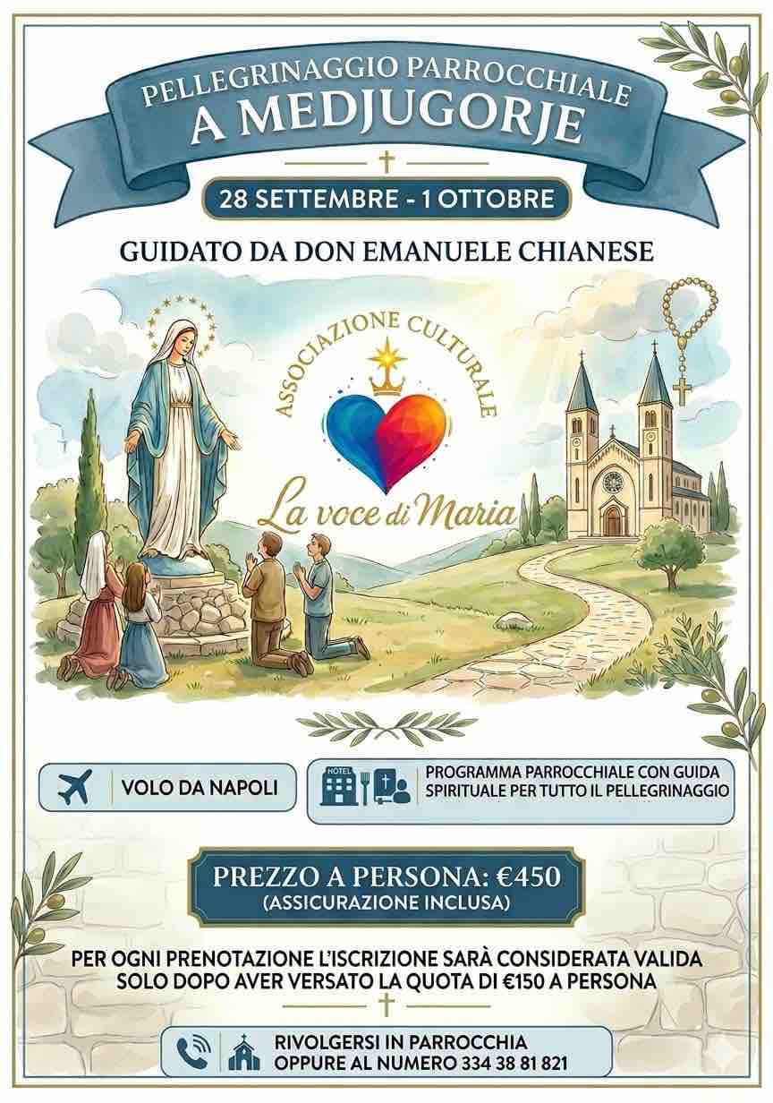 Voce di Maria pellegrinaggio Medjugorje fine settembre