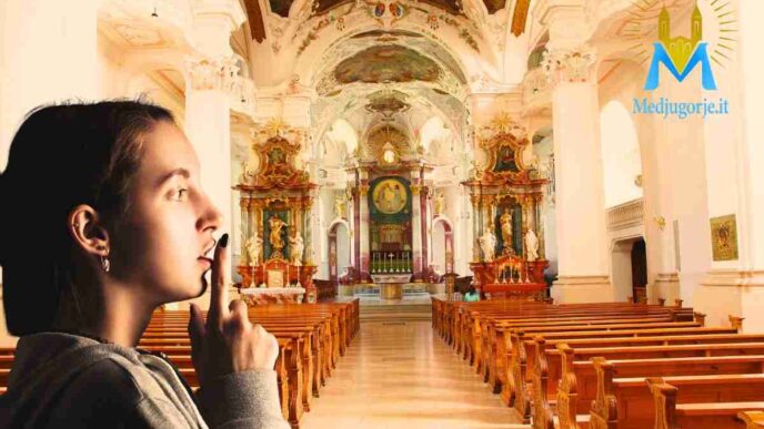 perchè si rispetta il silenzio in chiesa?