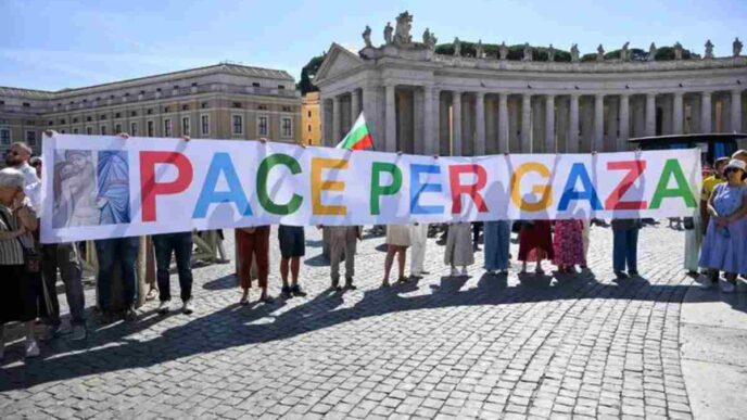 striscione pace