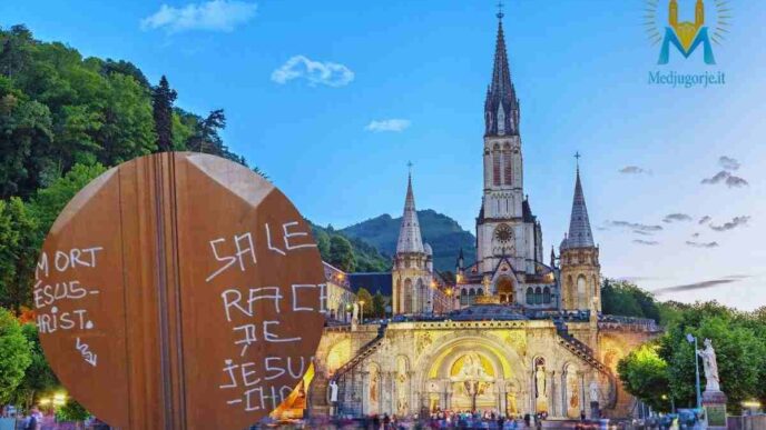 atti vandalici a lourdes