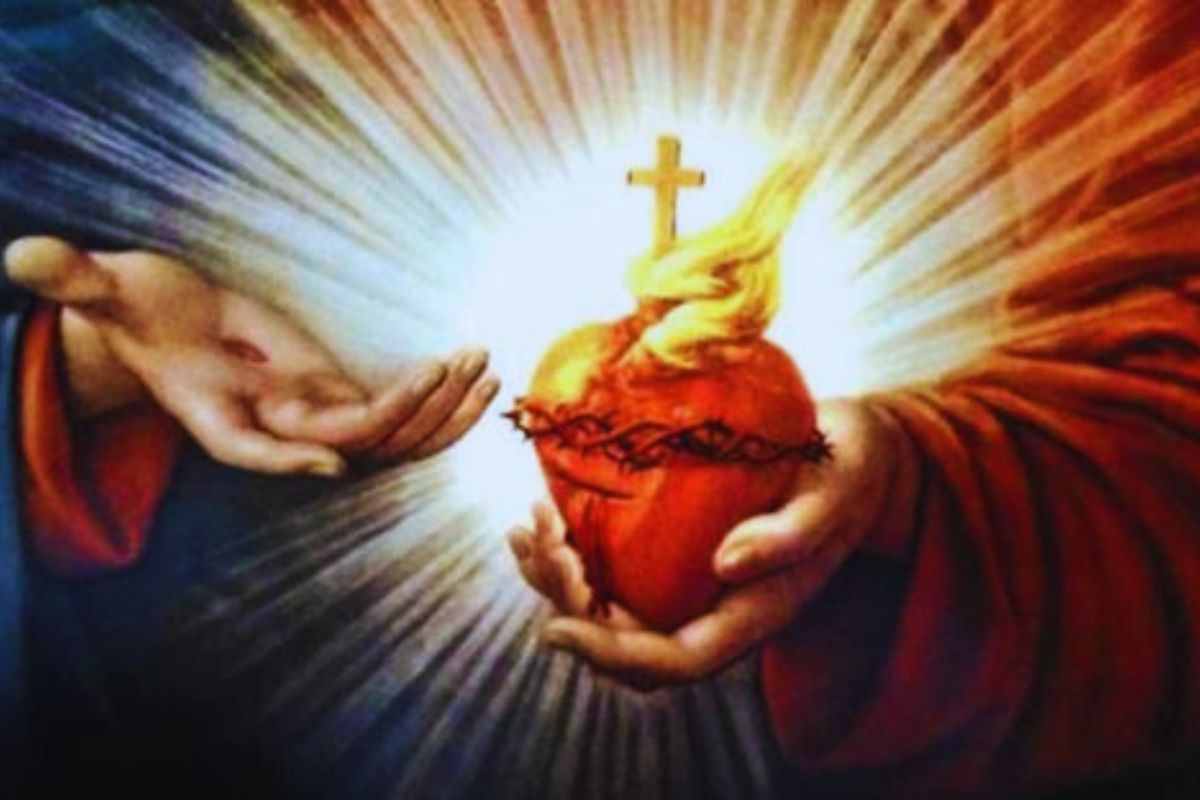 l'importante atto di consacrazione al sacro cuore di gesù