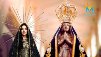 Miss Universo Brasile 2025 sfila con un abito dedicato alla Madonna