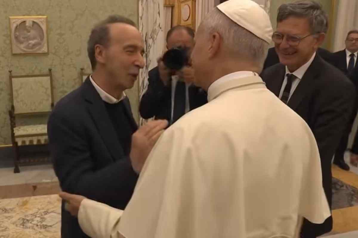 Papa Leone XIV e Roberto Benigni