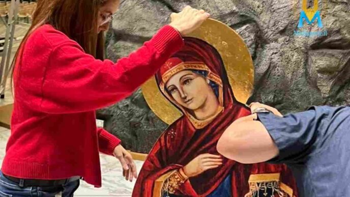 Presepe pro-life in Vaticano