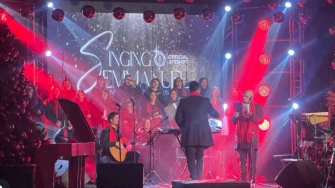 concerto natalizio non-stop di sette giorni