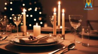 Tavola apparecchiata per la cena della Vigilia