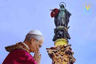 l'omaggio del papa all'Immacolata
