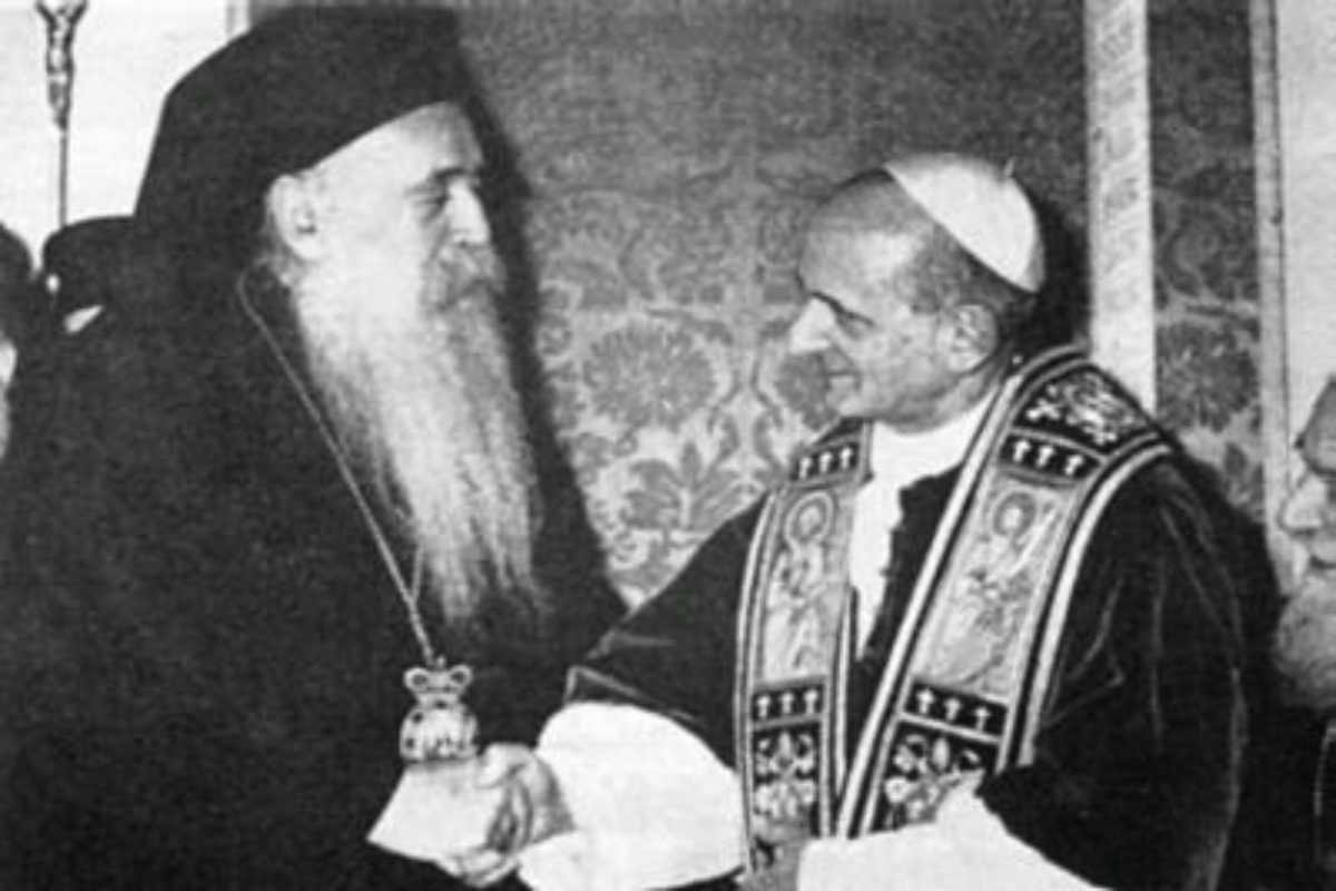 La fine delle scomuniche fra cattolici e ortodossi