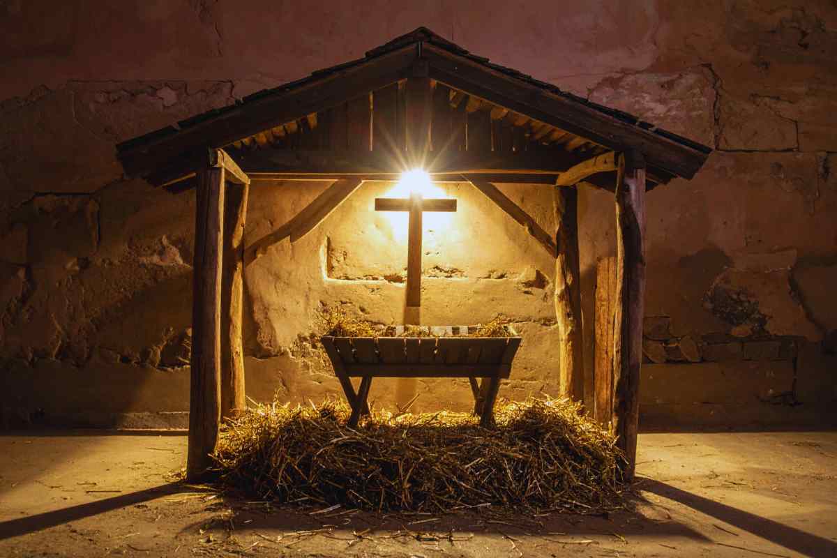 costruzione per ospitare il presepe