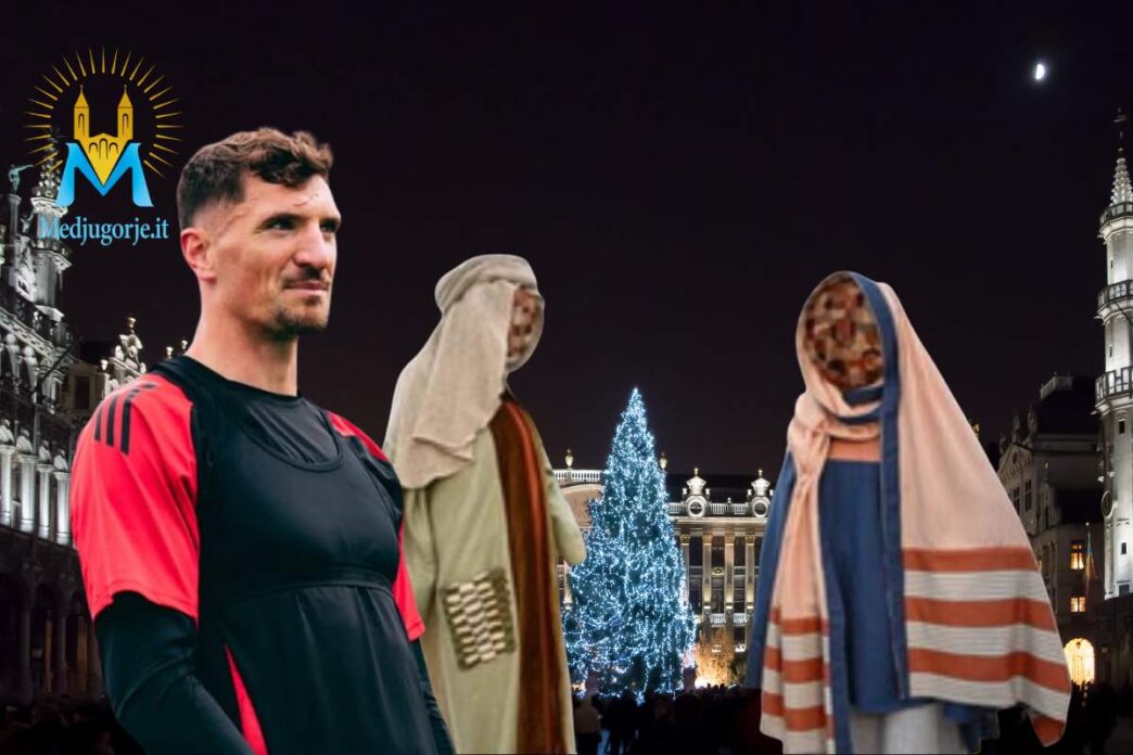 Calciatore belga critica il presepe "senza volto" di Bruxelles e lo insultano