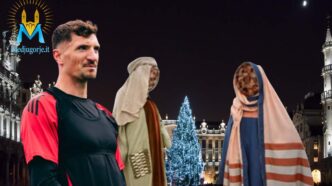 Calciatore belga critica il presepe "senza volto" di Bruxelles e lo insultano