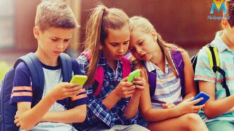 l'uso dello smartphone dei ragazzini