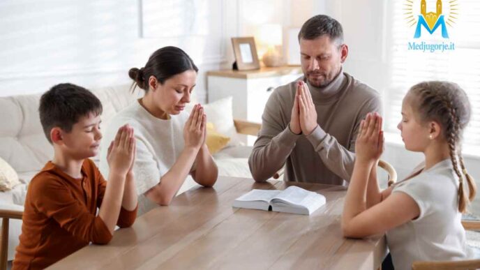 Famiglia che prega