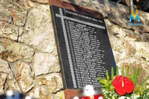 Lapide in ricordo dei frati francescani uccisi dai comunisti jugoslavi