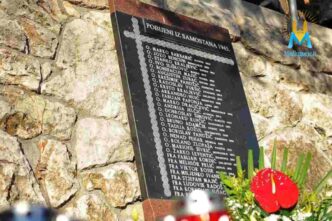 Lapide in ricordo dei frati francescani uccisi dai comunisti jugoslavi