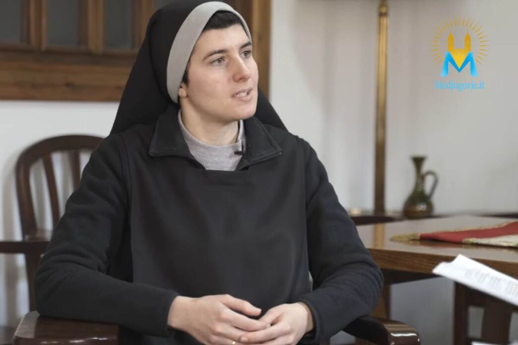 Suor Marta durante un'intervista