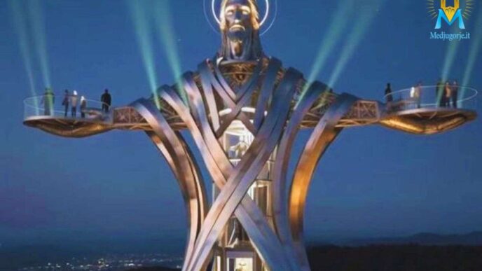 la statua di cristo sul gargano