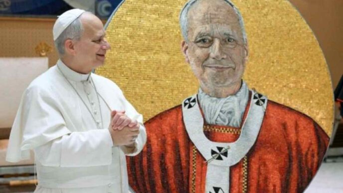 papa leone mosaico san paolo fuori le mura