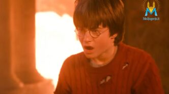 Harry Potter in una scena della saga cinematografica