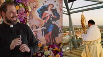 I due sacerdoti hanno benedetto l'intera regione, facendo segno verso i quattro punti cardinali