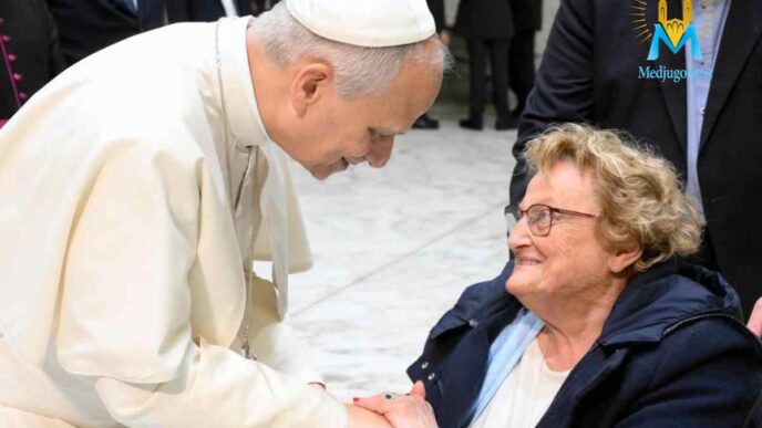Papa Leone XIV nonni anziani