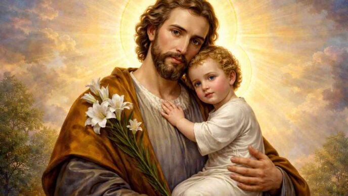 San Giuseppe, venerato come il padre terreno di Gesù e il custode della Vergine Maria, è uno dei santi più potenti della storia cristiana. Il suo ruolo fondamentale nella salvezza del mondo lo ha reso il santo con il cuore più vicino a Dio e alla Vergine