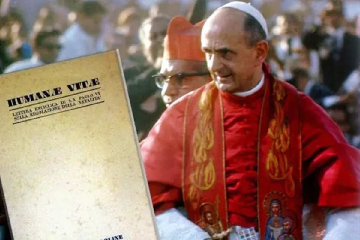 Copertina dell'enciclica Humanae Vitae di Paolo VI, pubblicata il 25 luglio 1968
