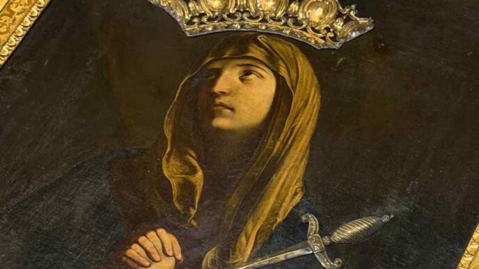 l’immagine della Madonna, un quadro antico che non aveva suscitato particolare venerazione fino a quel momento, cominciò a muovere gli occhi