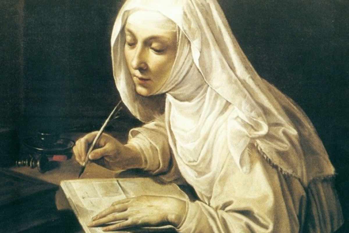 Caterina comprende una cosa precisa. Il confronto diretto con la tentazione la indebolisce. Più prova a rispondere, a discutere, più si sente trascinata. Decide allora di non dare spazio a quel dialogo interiore. Non perché ignori il problema, ma perché riconosce un limite. Il nemico è più sottile nel ragionare