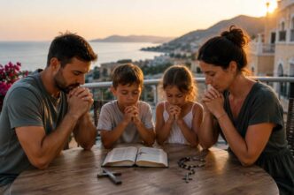 In vacanza tra spiagge e viaggi c'è spazio anche per la vita spirituale dei bambini: ecco alcune idee semplici per pregare e ringraziare insieme.
