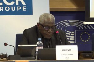 Il cardinale Robert Sarah denuncia al Parlamento UE il ricatto gender imposto ai Paesi africani in cambio di aiuti e diritti