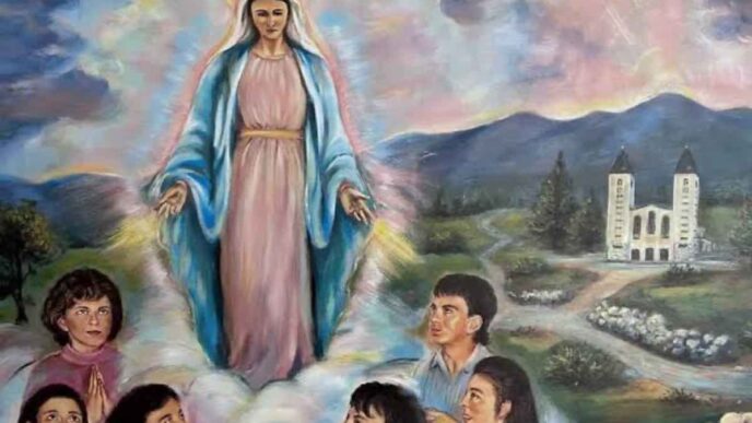 Nelle apparizioni la Madonna appare ai veggenti sempre giovane: un segno della logica del Regno dei cieli, dove contano gli umili.