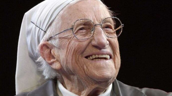 Suor Emmanuelle confessò un passato segnato dal peccato e dal desiderio: la sua storia racconta come la grazia trasformò una vita inquieta.