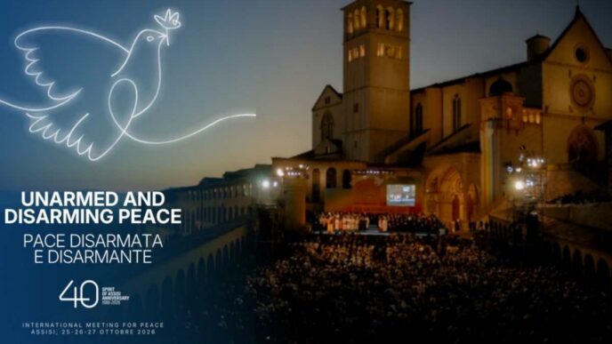 Lo spirito di Assisi rivive a 40 anni dall’incontro del 1986: con Sant’Egidio 384 leader da 53 Paesi riflettono su una pace disarmata e disarmante.