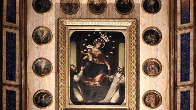 Dal carro di letame del 1875 a Santa Rosa diventata Caterina da Siena: storia e curiosità sul quadro della Madonna del Rosario di Pompei.